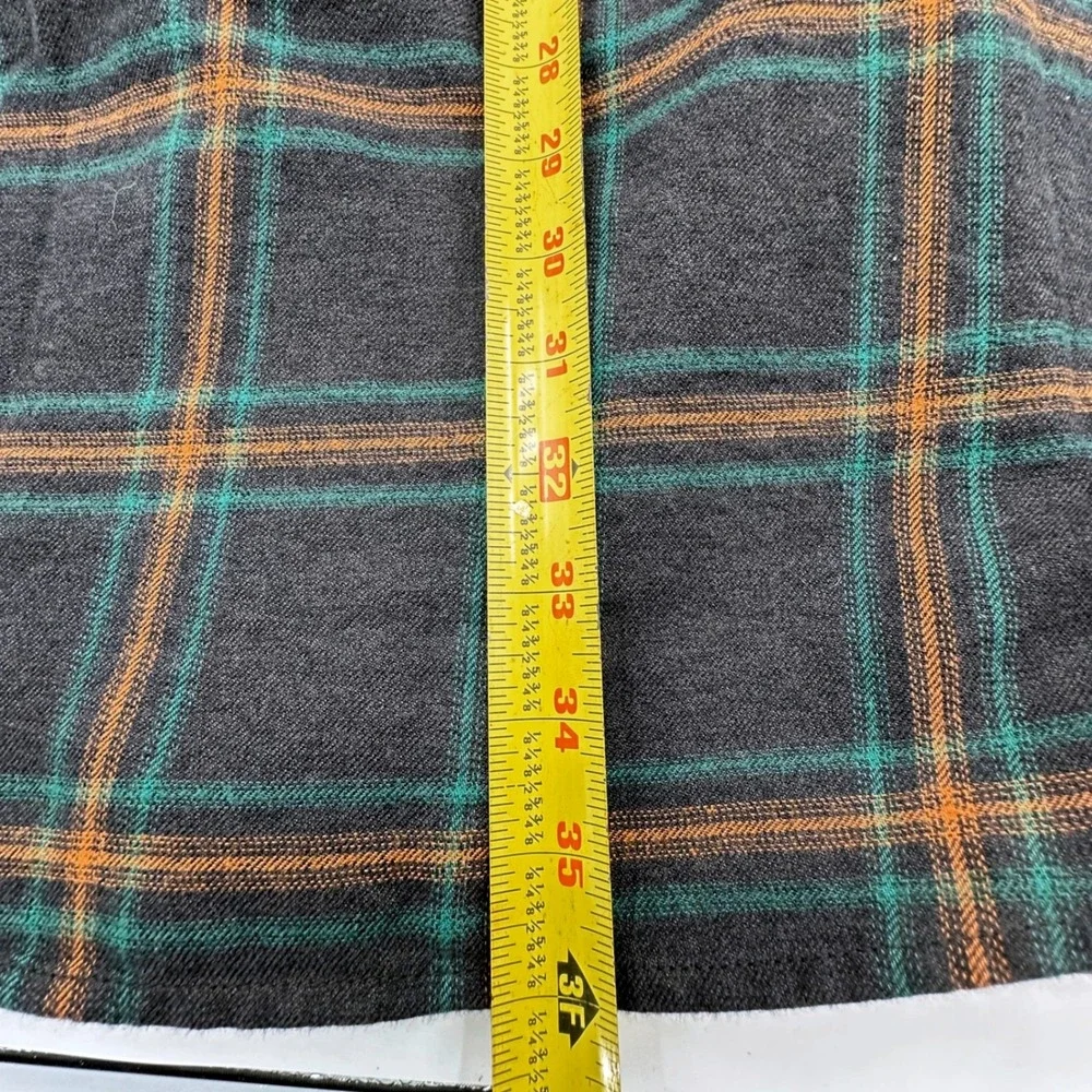 prAna Loop To Pines Dress Womens XS Dark Iron Plaid Organic Cotton 1962981 NEW